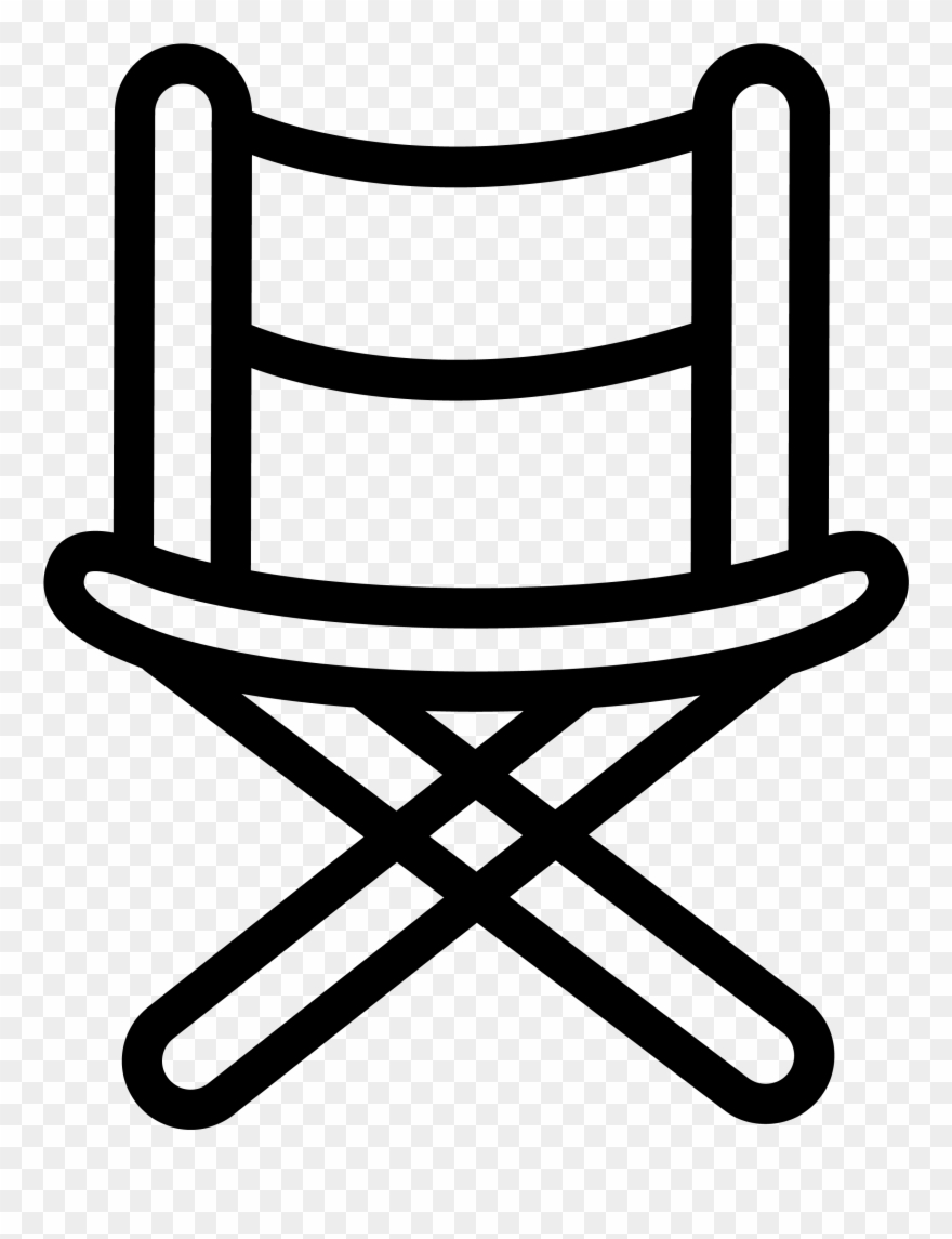 Places - Silla Director De Cine Dibujo Clipart