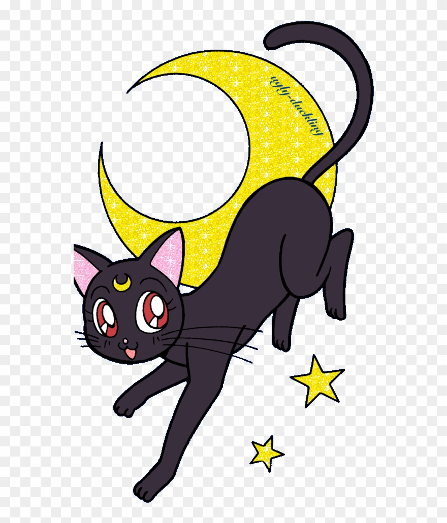 Animated - Sailor Moon's Cat Png Clipart