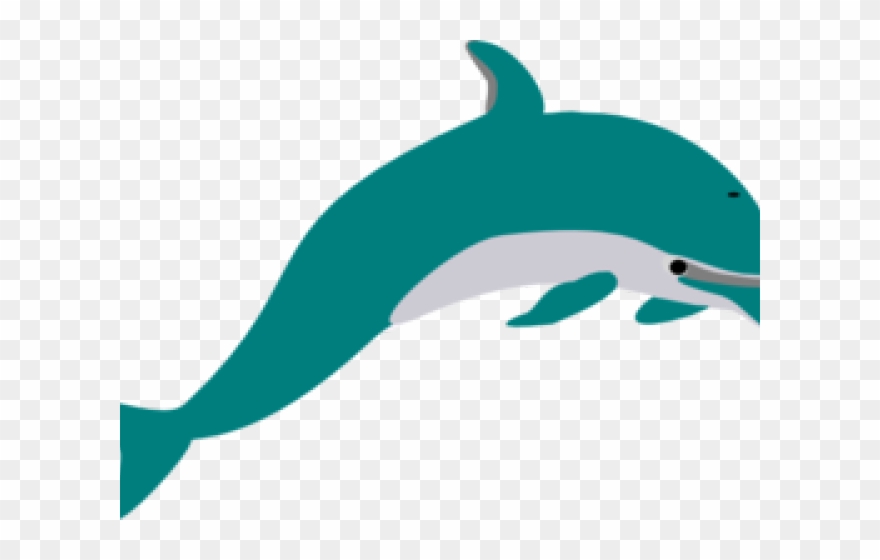 Dolphin Clipart Teal - Dolphin Clip Art - Png Download