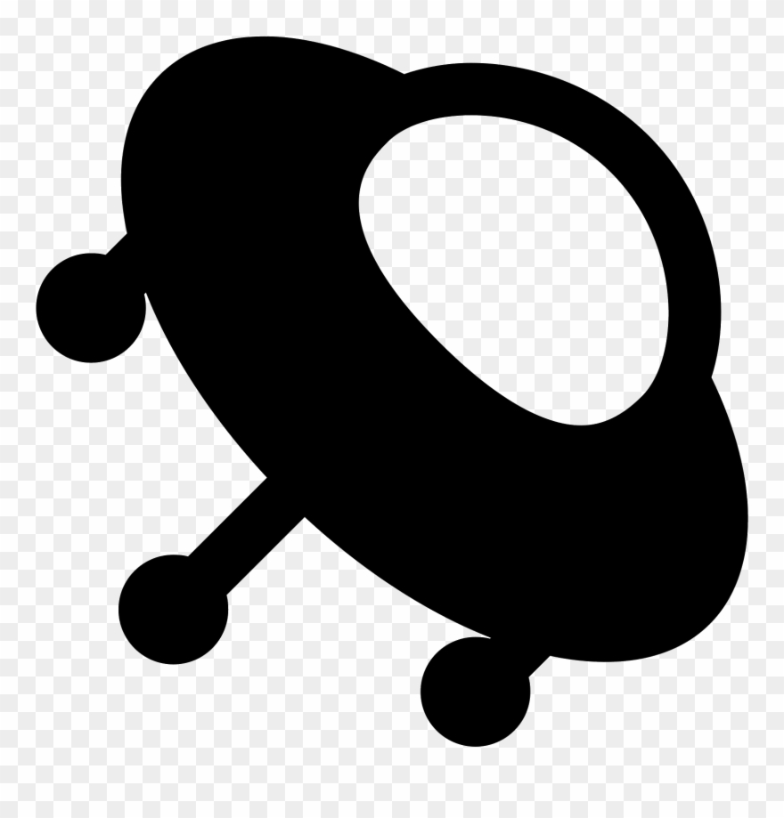It Is A Ufo, It Is Tilted On Its Side - Science Fiction Icon Clipart