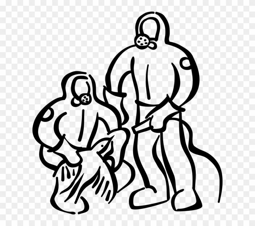 Vector Illustration Of Toxic Chemical Spill Detection - Illustration Clipart