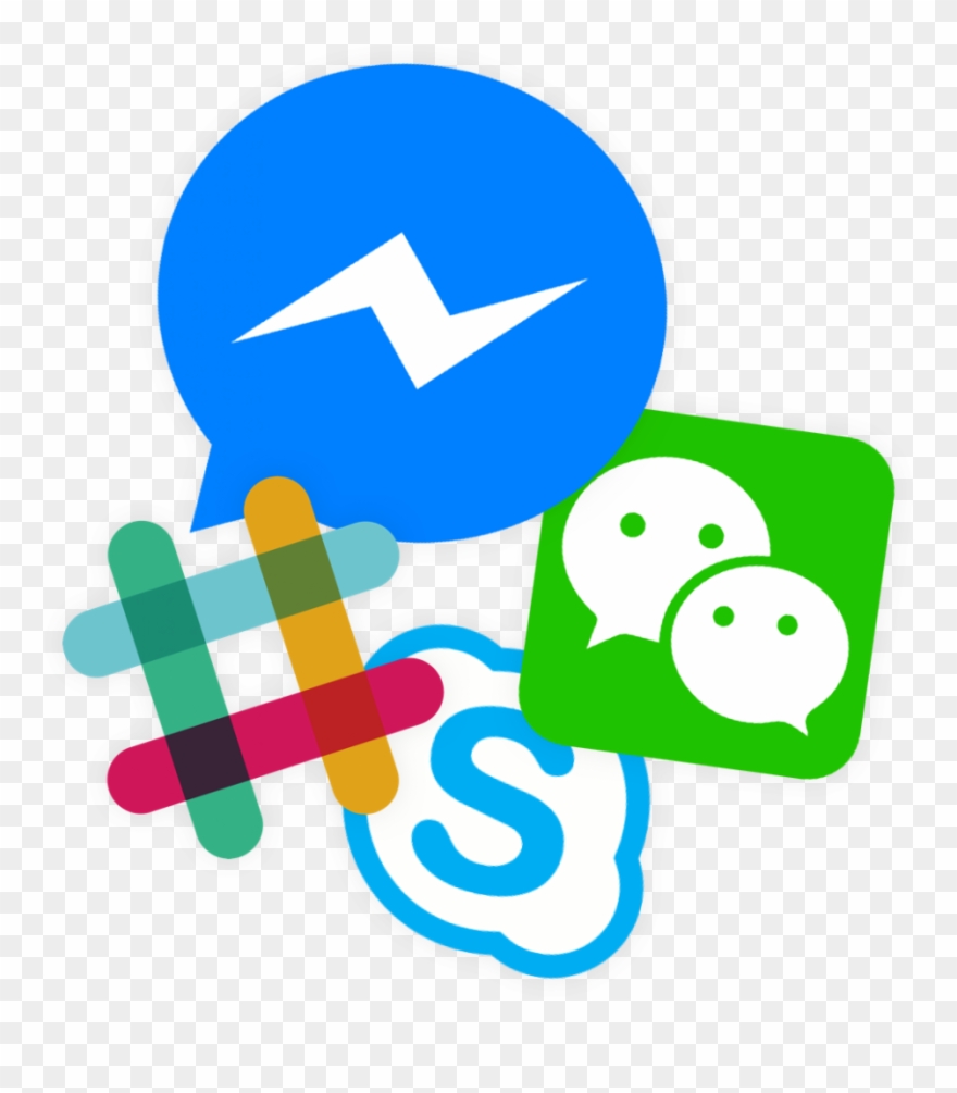 Facebook Messenger, Slack, Wechat, Skype And Many More Clipart