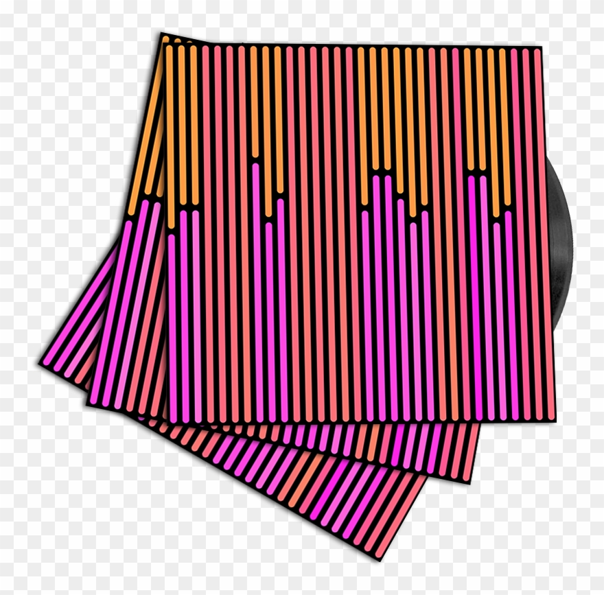 Vintage Triple Vinyl Record Mockup Tri9 - Lampshade Clipart