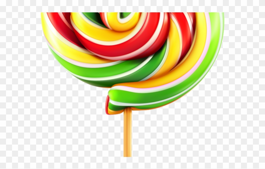 Lollipop Clipart One - Transparent Background Lollipop Png