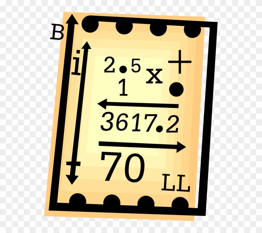 Vector Illustration Of Invoice Receipt Record Of Sale - Typography Serif Clipart
