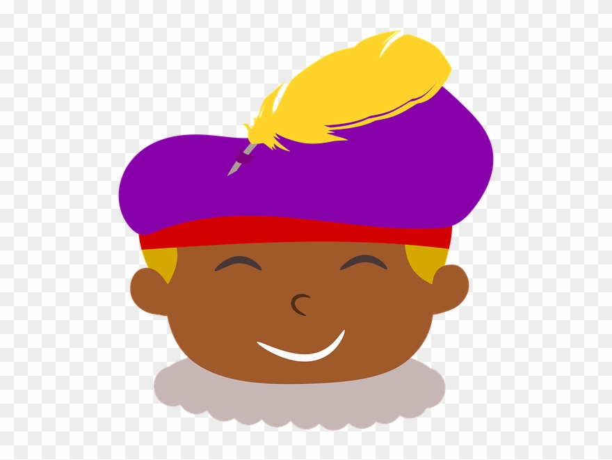 Knutsel Een Hanger Van Zwarte Piet, Gemaakt Met Klei, - Zwarte Piet Sinterklaas Afbeeldingen Clipart
