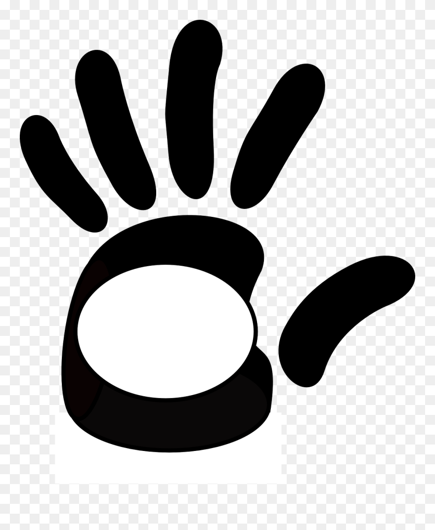Hand Print Clipart 6, Buy Clip Art - Left Hand Clip Art - Png Download