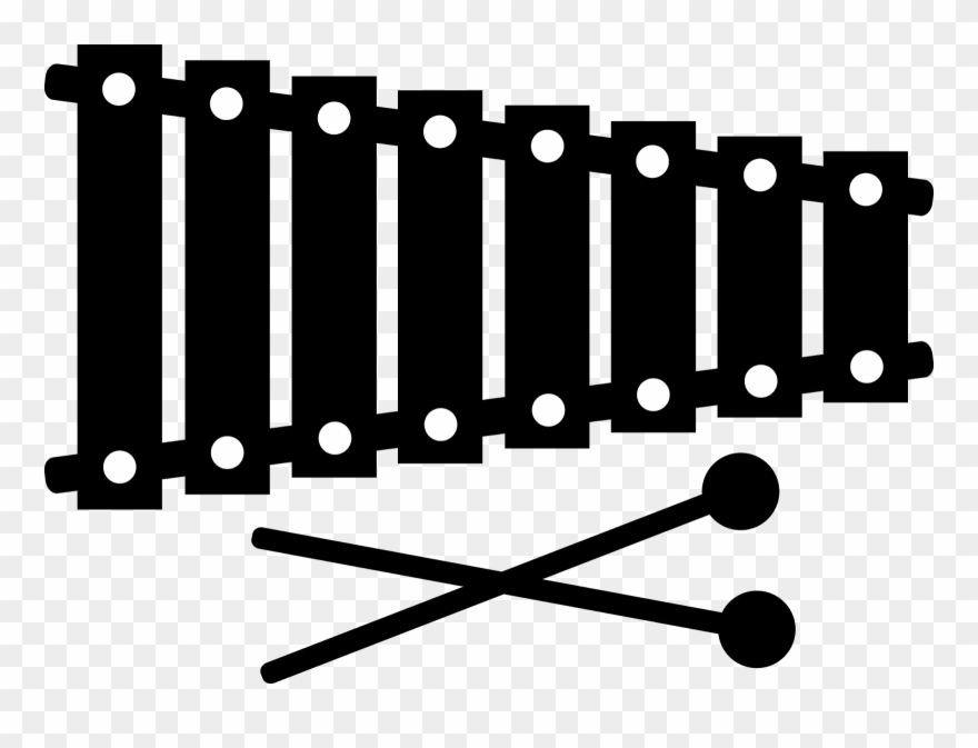 Musical Instruments Clip Art Various Angles Transprent - Xylophone Silhouette - Png Download