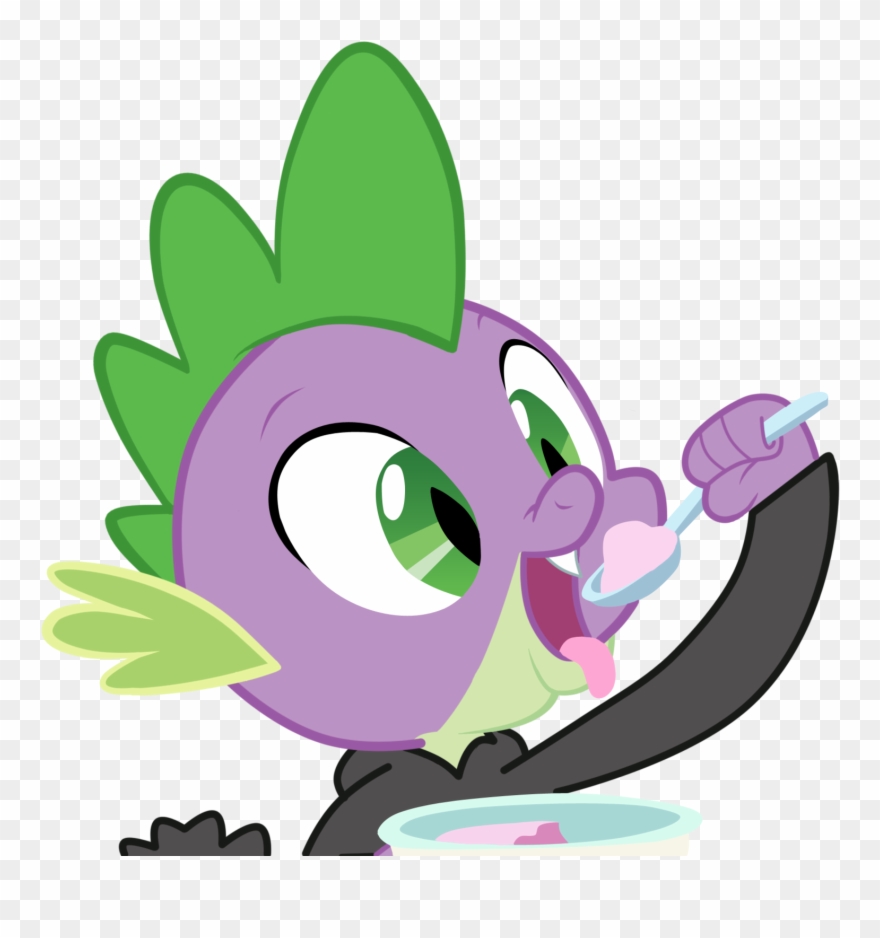 Spike Eating Ice-cream By Kristysk - Spike Eats Ice Cream Clipart