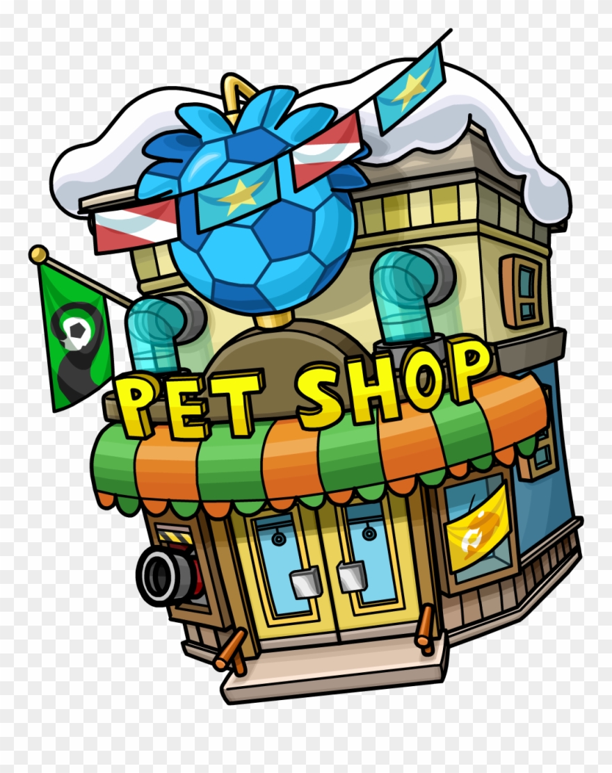Penguin Cup Pet Shop Exterior - Club Penguin Pet Shop Clipart
