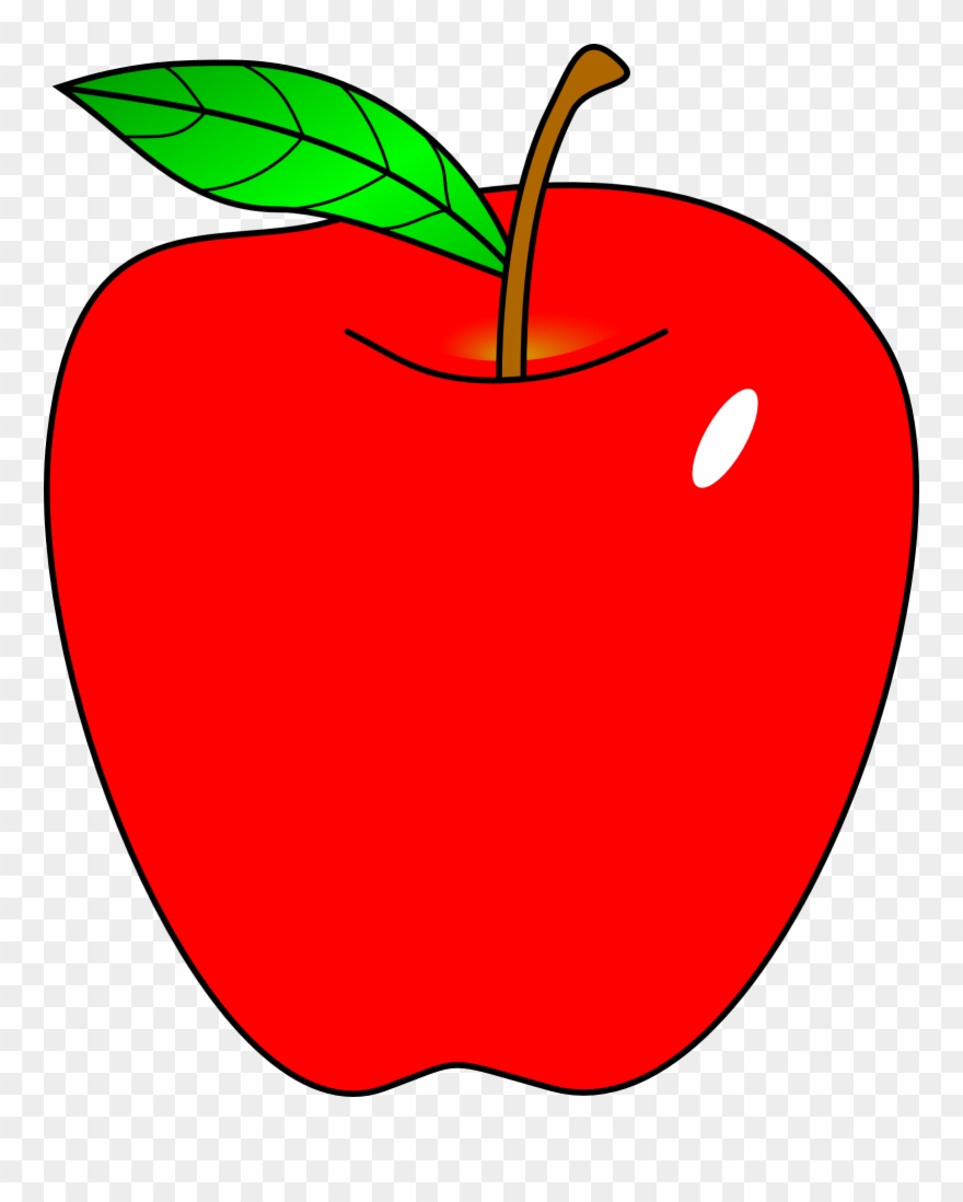 Clipart Free Stock Apple Clip Red Clipart - Apple Clipart - Png Download