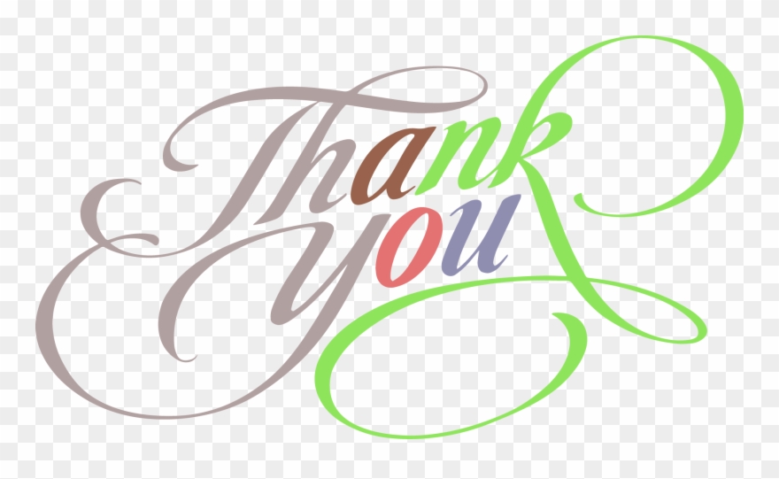 Thank You Colorful Fantastic Text Clipart - Thank You Vintage Png Transparent Png