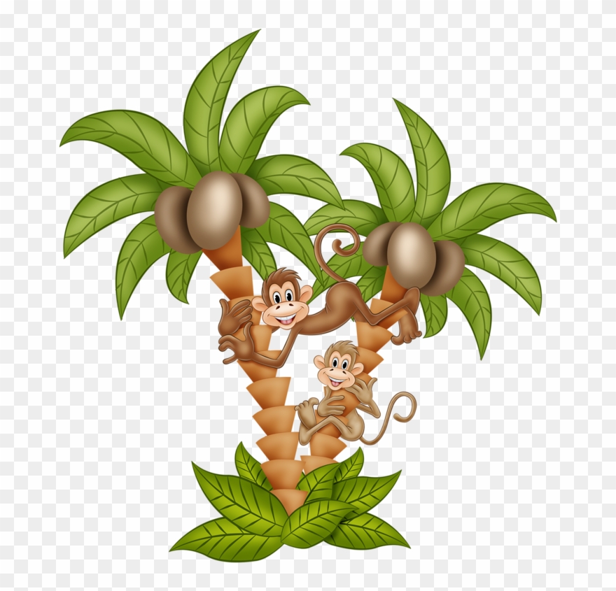 Baby Prints, Cute Clipart, Digital Image, Funny Monkeys, - Digital Image - Png Download