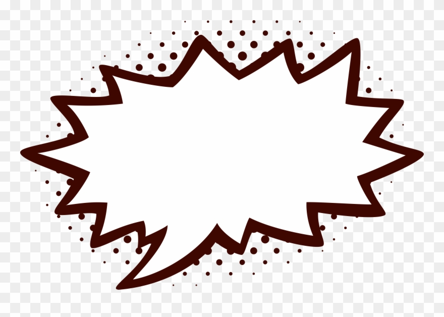 Black Red Empty Comic Bubbles Rain Clipart Png Image - Preisschild Clip Art Transparent Png