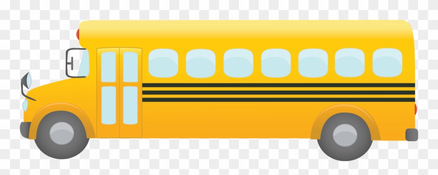 School Bus Clip Art Transparent Techflourish Collections - School Bus Illustration Png