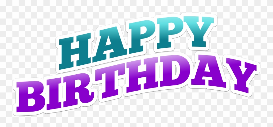 Happy Birthday Text Png Clipart