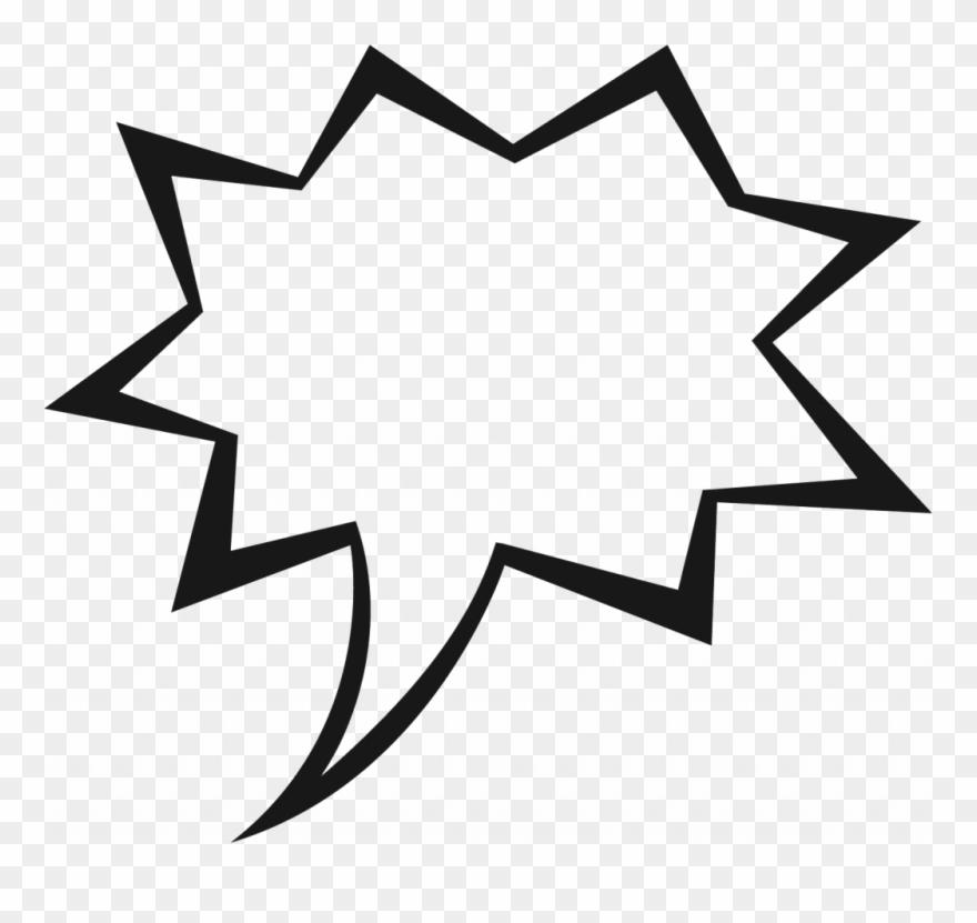 Comic Book Speech Bubble Clipart 9 Clip Art - Transparent Background Comic Bubble - Png Download