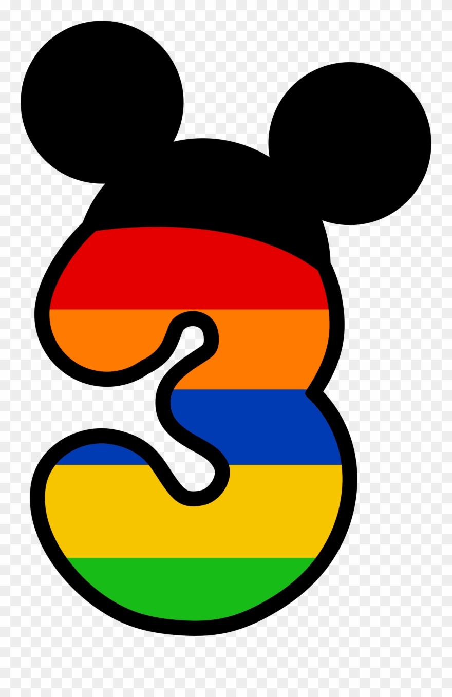 Numbers Clipart Minnie Mouse - Mickey Mouse 2 Png Transparent Png