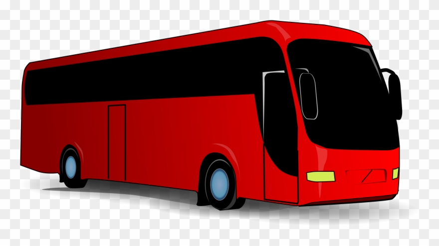 Bus Clipart Transparent Background Clipart - Red Bus Clipart - Png Download