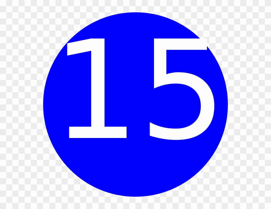 Number 15 Transparent Background Clipart