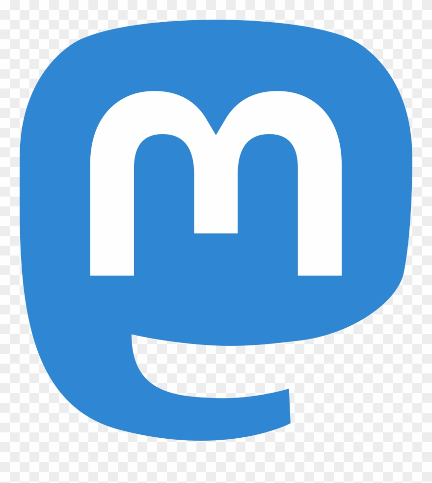 Big Image - Mastodon Red Social Logo Clipart