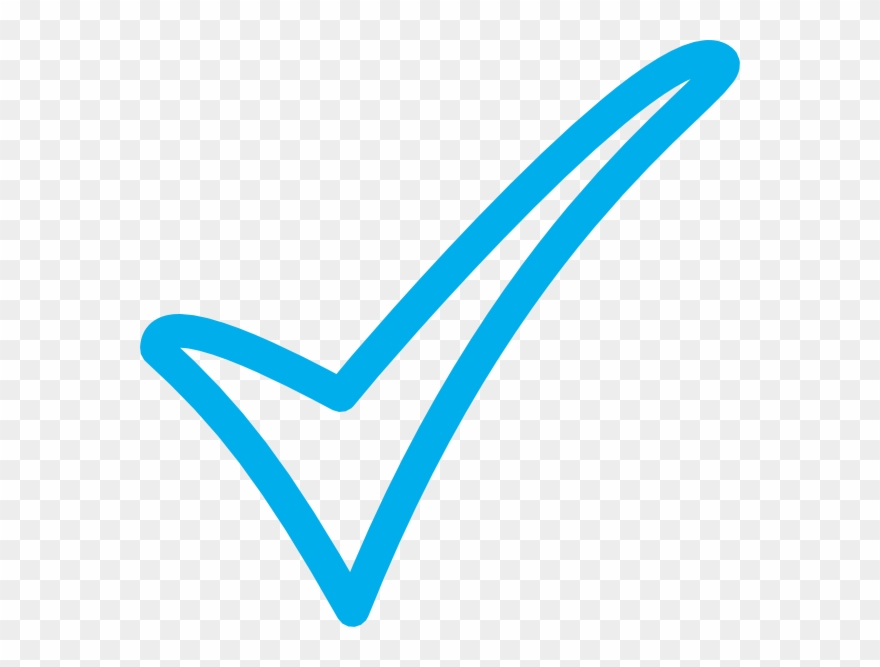 Blue Tick Vector Clipart