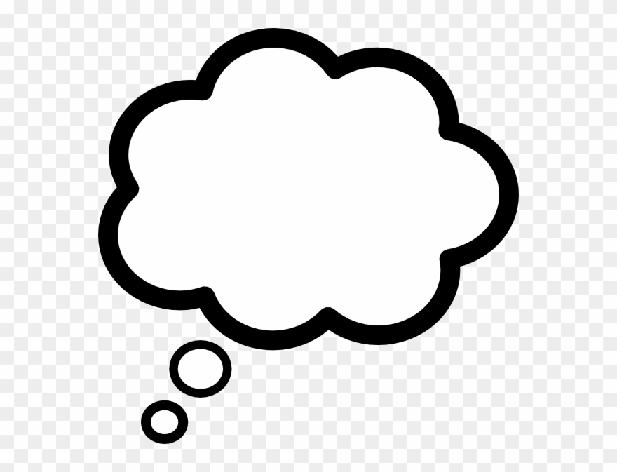 Cloud Clipart Text - Thought Bubble Png Transparent Png