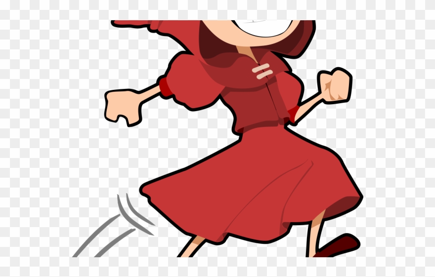 Hop Clipart Jumping - Happy Little Red Riding Hood - Png Download