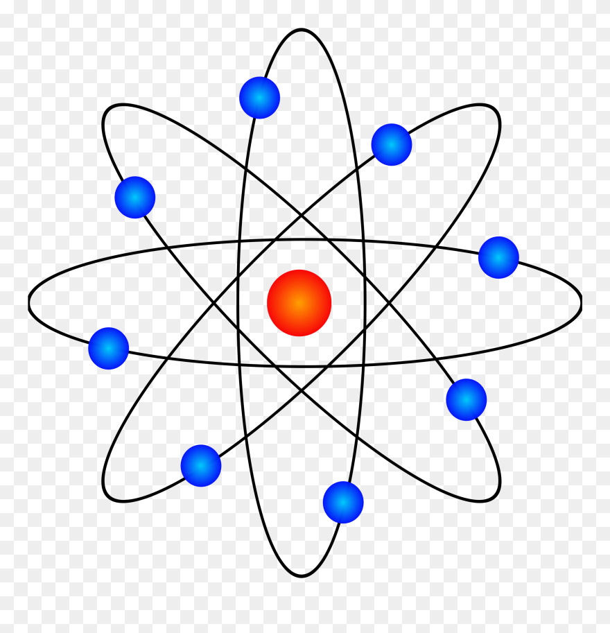 Chemistry Chemical Lab Safety Clipart - Atom Model - Png Download