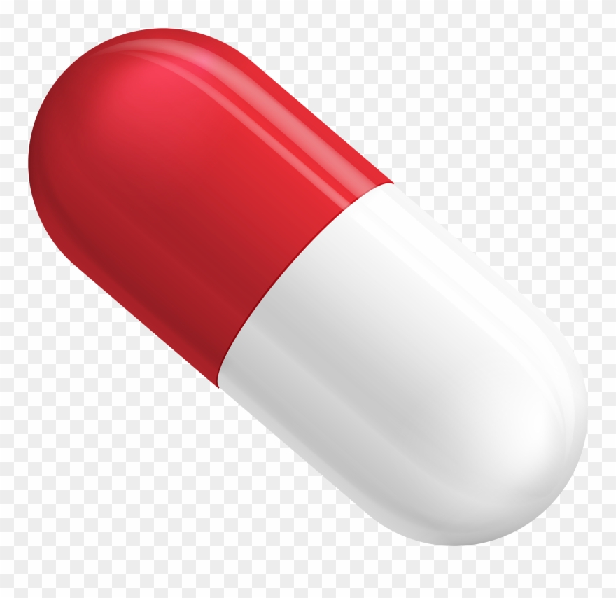 Medical Clipart Transparent Background - Transparent Background Pill Png