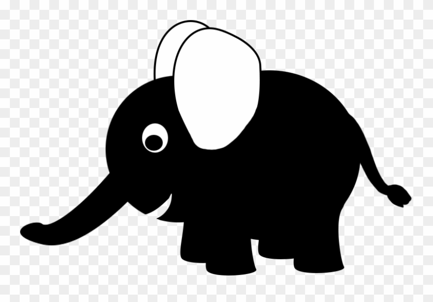 Circle Elephant Clip Art - Clip Art - Png Download