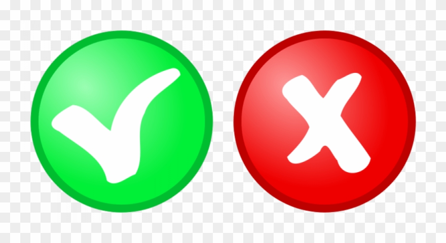 Download Tick And Cross Clipart Check Mark Clip Art - Not Ok - Png Download
