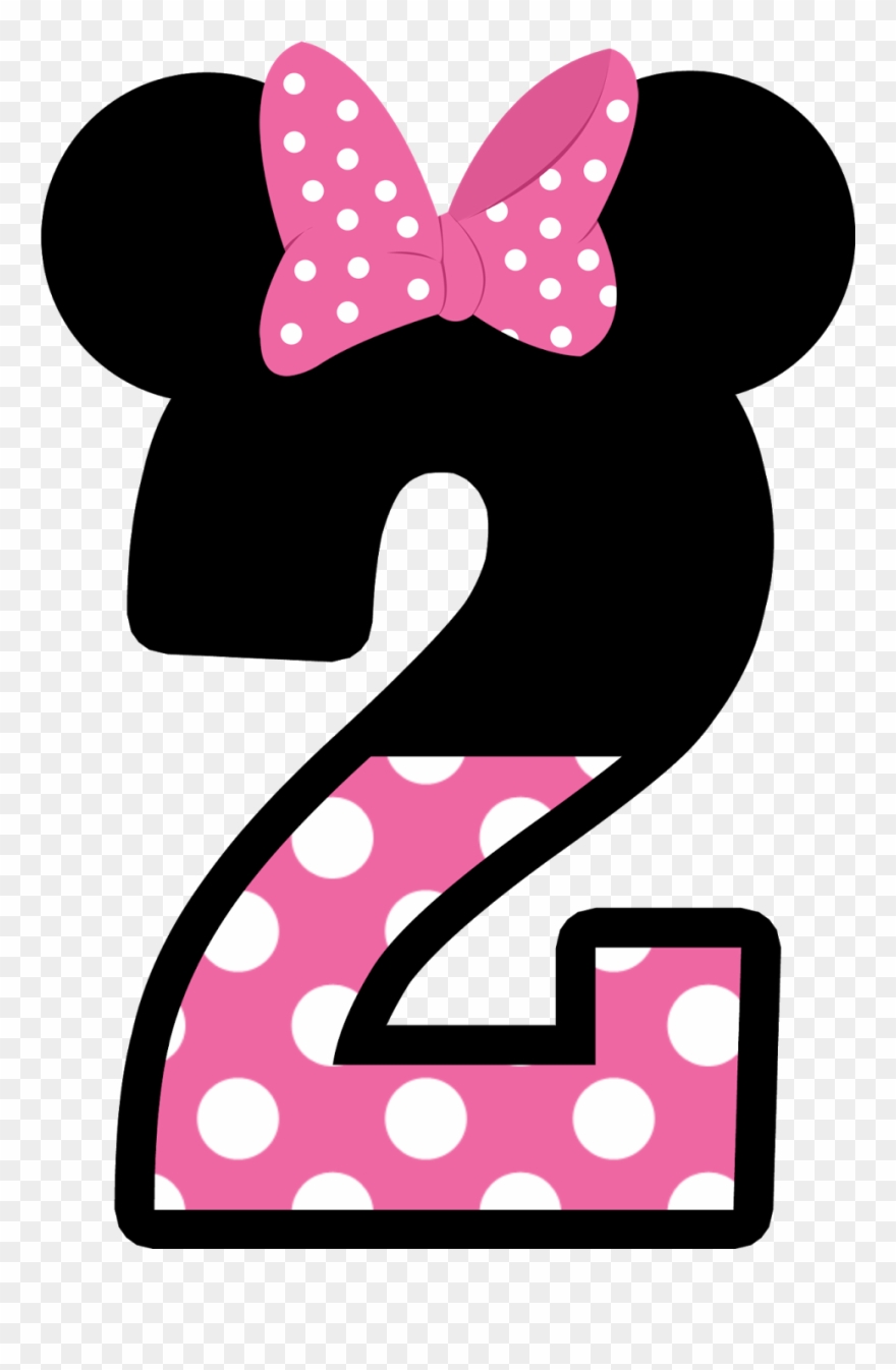 Numbers Clipart Minnie Mouse - Numero 3 Minnie Rosa - Png Download