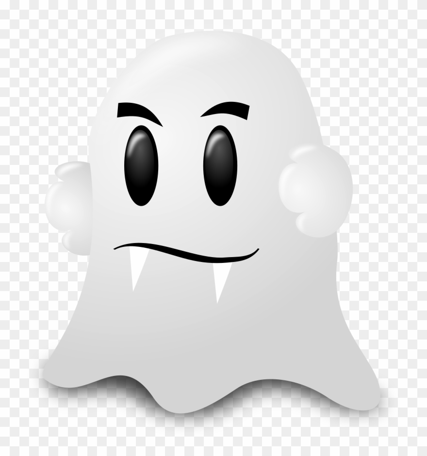 Cartoon Ghost Clip Art At Clker Com - Ghost Vampire - Png Download