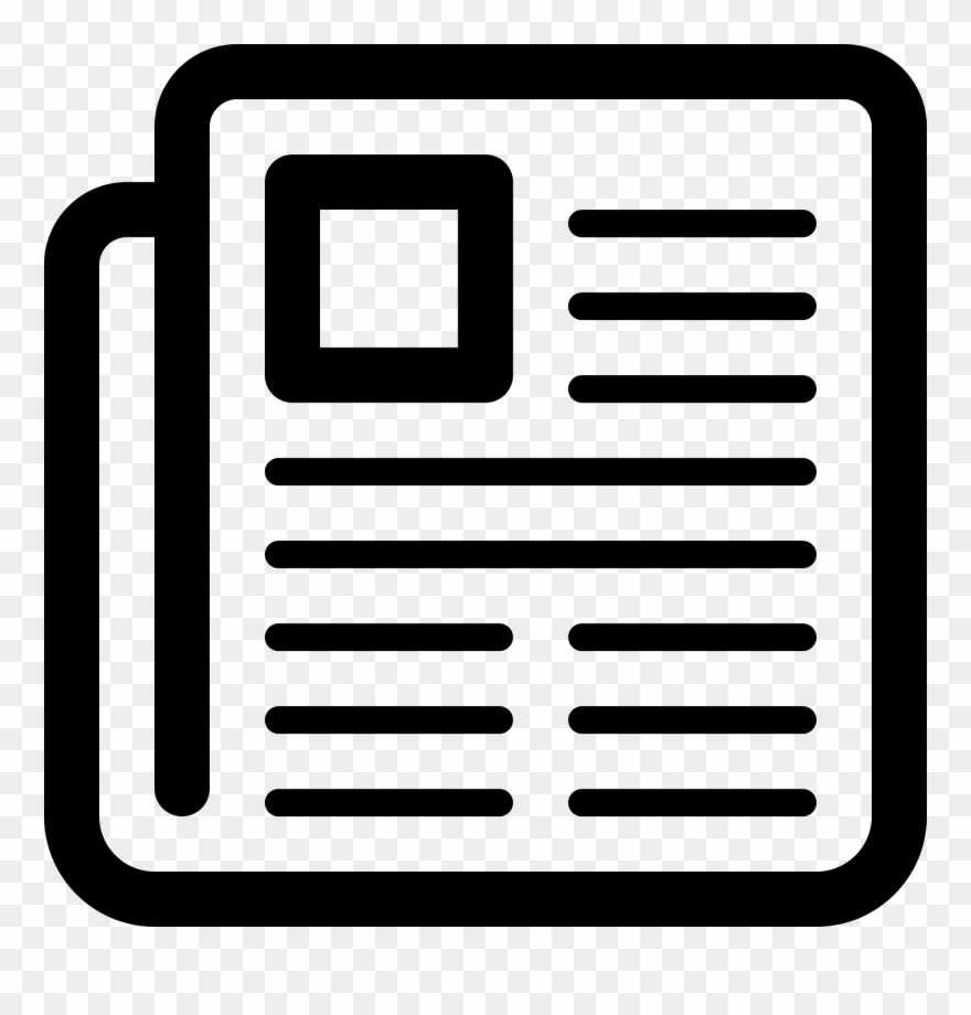 File Linecons Wikimedia Commons - Newspaper Icon Png Clipart