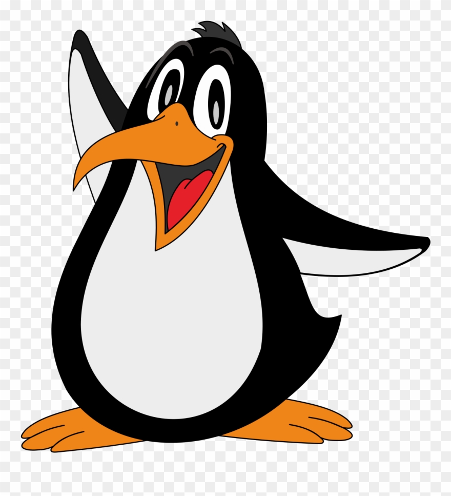 Clipart Penguin 6 - Funny Penguin Shower Curtain - Png Download