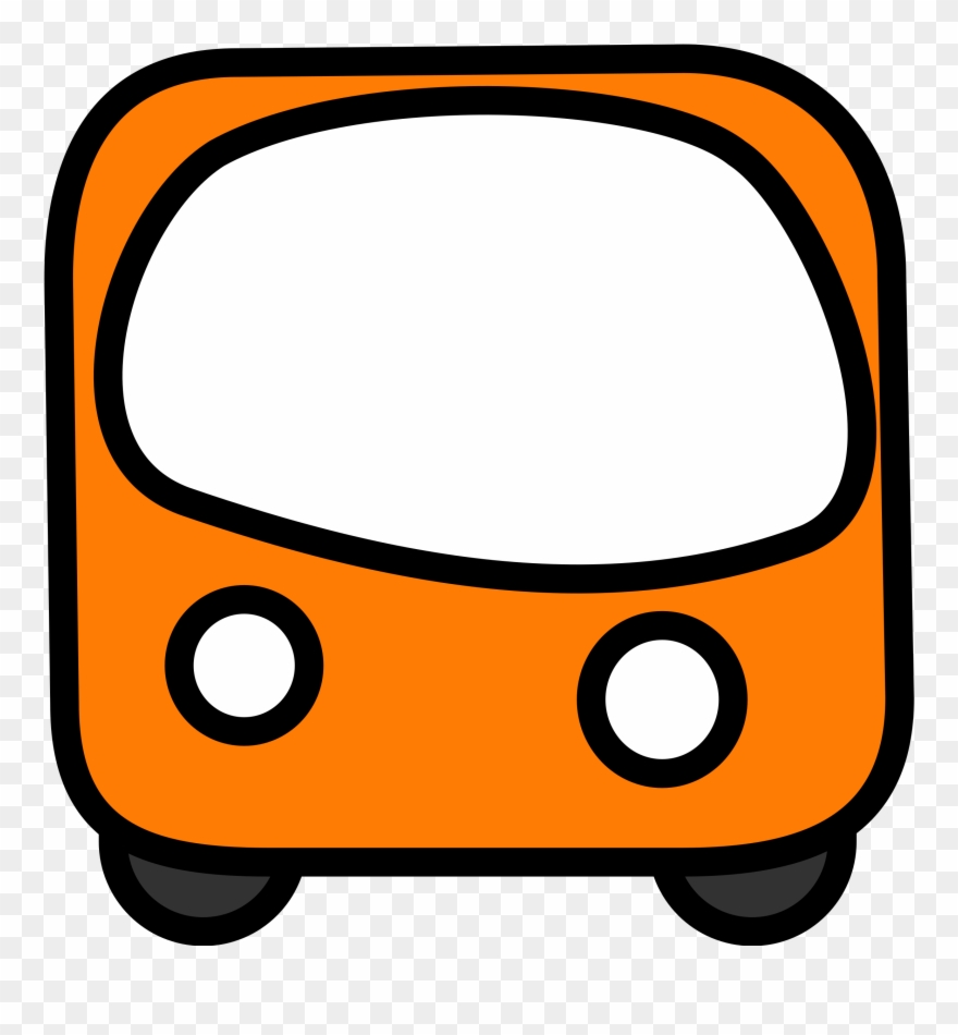 Funny Bus Clipart Kid - Cartoon Front Of A Bus - Png Download