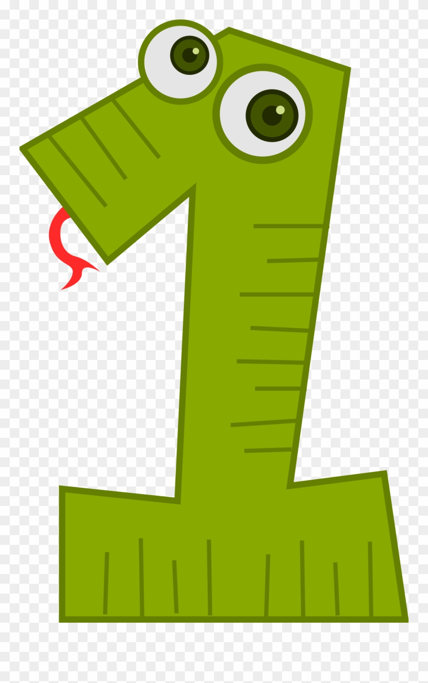 Animal Clip Art Number One Vector Site - Number 1 Animal - Png Download