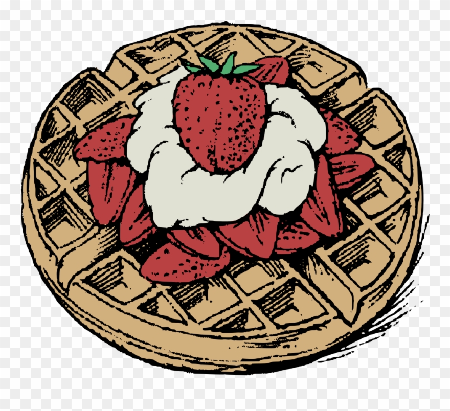 Nutrition Clipart Food Labelling - Waffle Drawings - Png Download