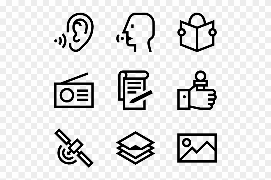 Vector Newspaper Black And White - Icons Application Clipart