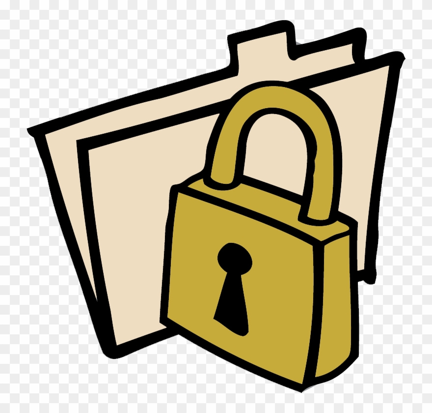 Protect Sensitive Client Information Clipart