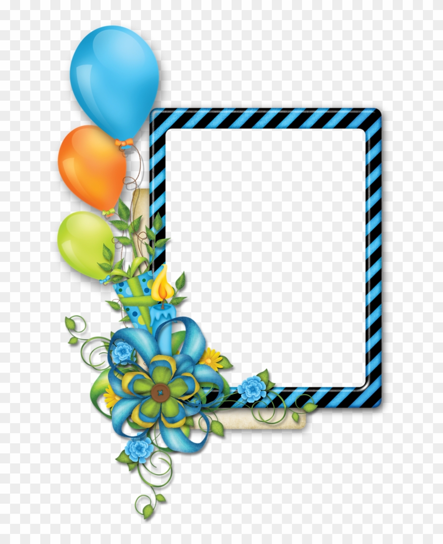 B *✿* Celebration - Marcos Con Hojas Para Cumpleaños Clipart