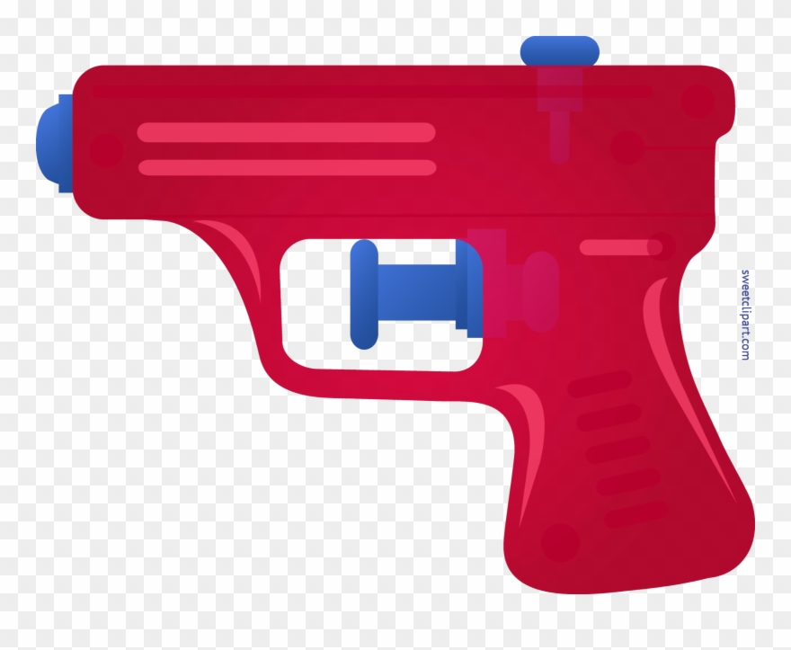Image Freeuse Squirt Gun Red Clip Art Sweet - Water Gun Clipart - Png Download