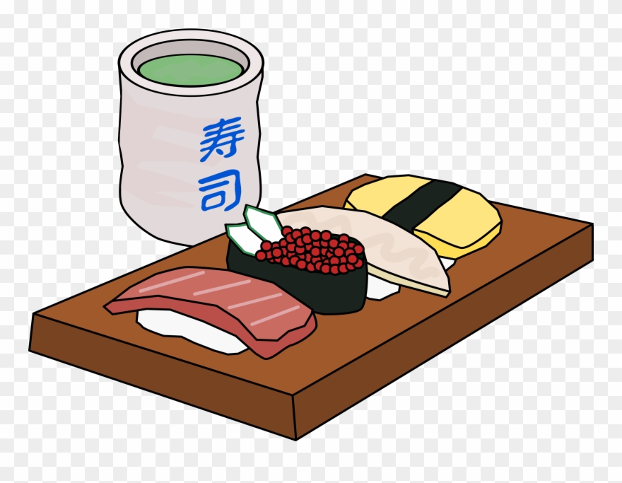 Download Clip Art Transparent Stock Clipart Battery - Sushi Clipart - Png Download