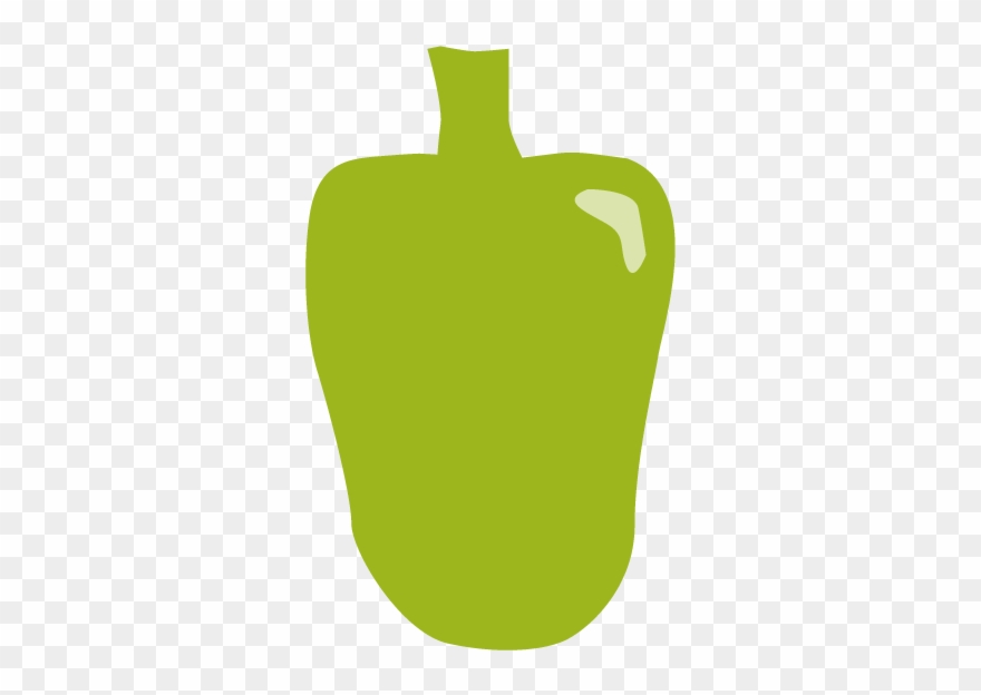 Free Clip Art - Green Bell Pepper - Png Download