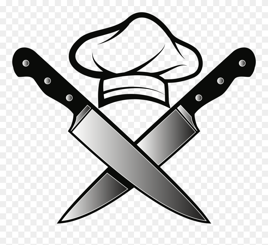 Chef's Knife Kitchen Knives - Clip Art Chefs Hat - Png Download