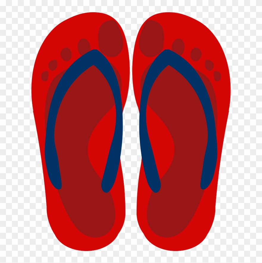 Clipart - Flipflops - Dibujo De Ojotas - Png Download