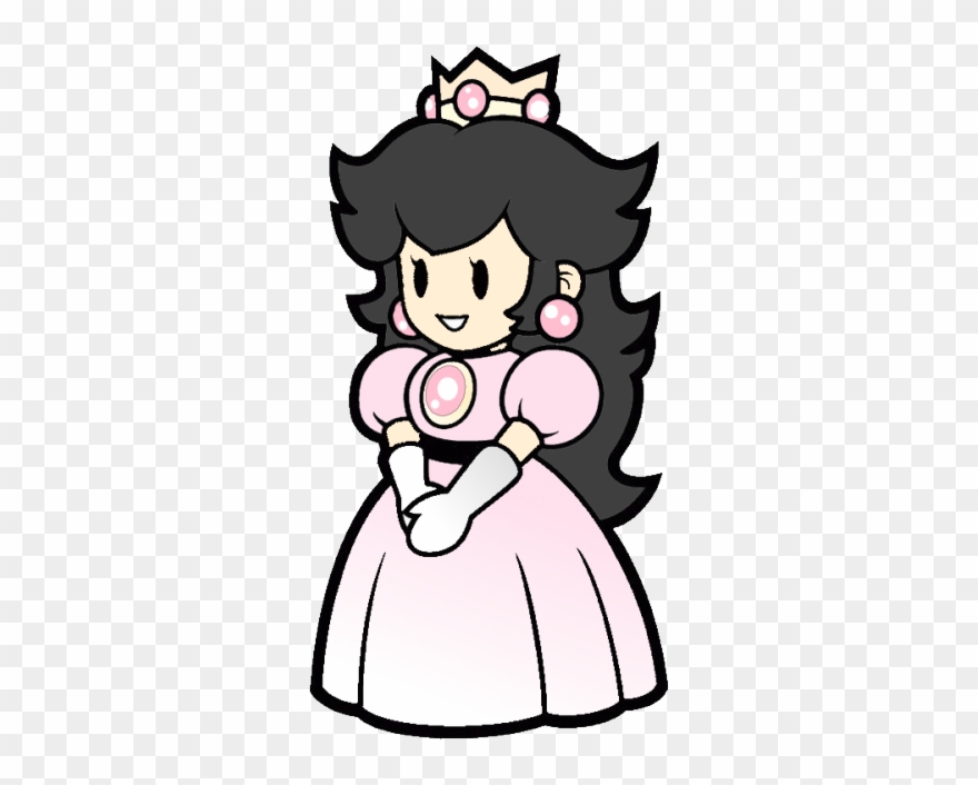 Newspaper Clipart - Princess Peach Coloring Pages - Png Download
