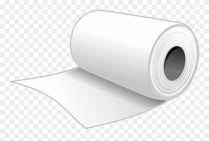 Paper Clipart Rolled - Paper Towel Clip Art - Png Download