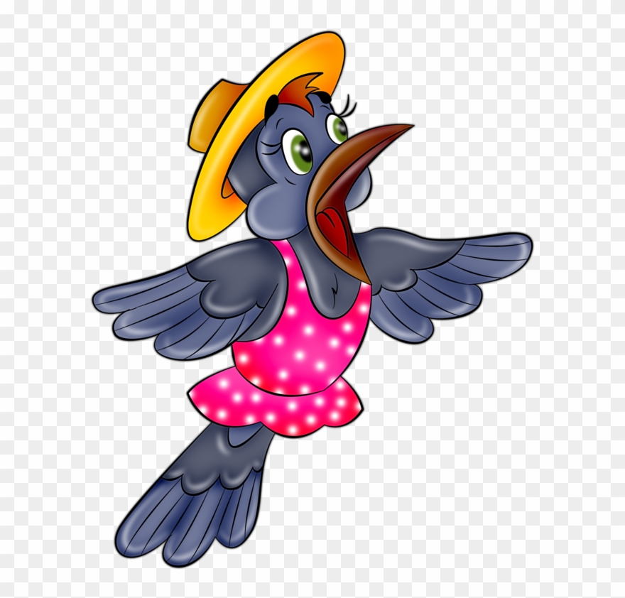 Classroom Signs - Cartoon Bird With Cloth Clipart